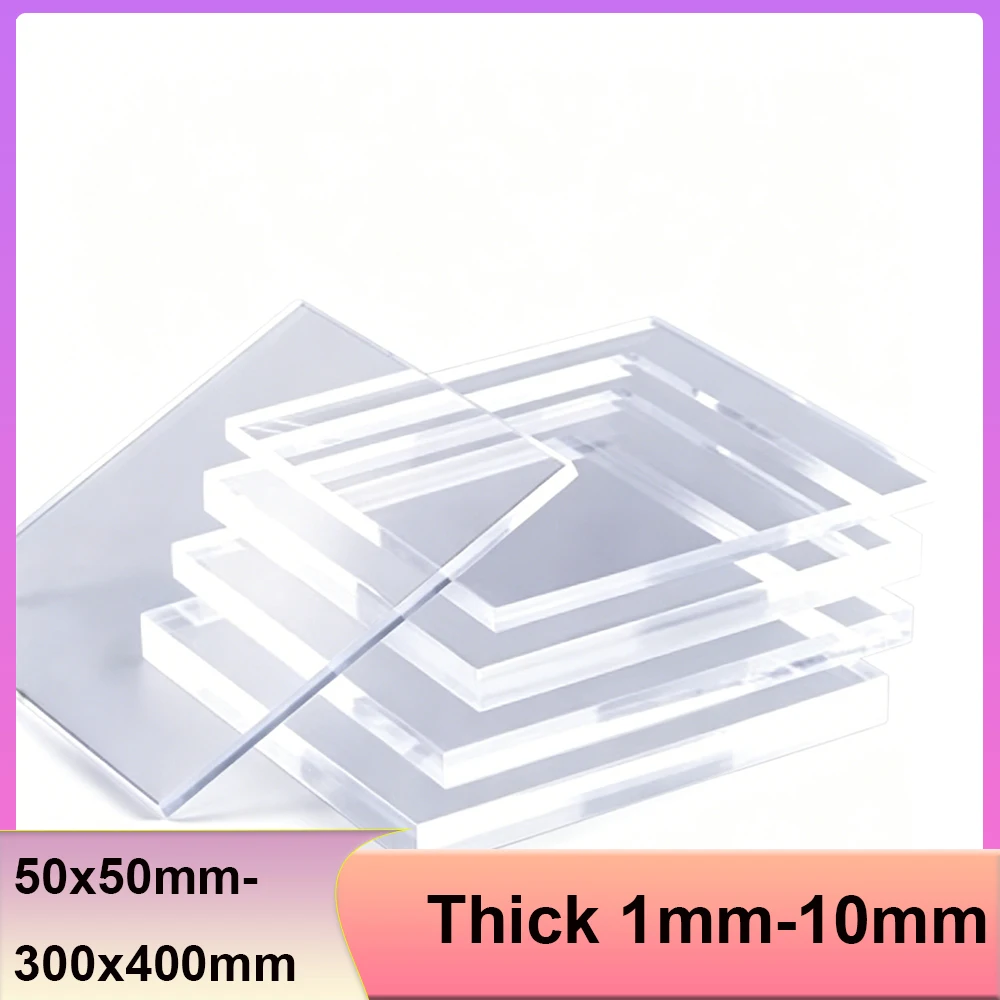 Highly Transparent Sheet Thick 1mm-10mm Processing Custom Handmade Diy Material Good Insulation Properties 50x50mm-300x400mm