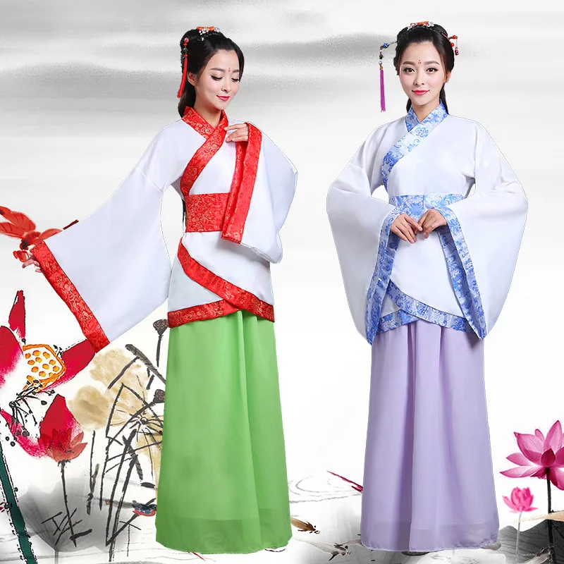 Women's Hanfu, Film and Television Ancient Costume, Fairy Costume, Women's Classical Song Train, Traditional Women's Performance