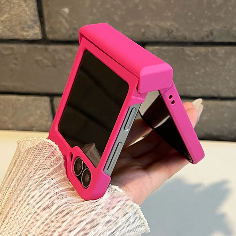 لسامسونج غالاكسي Z فليب 7 6 5 4 3 Zflip7 Z Flip6 Flip5 Flip4 Flip3 كاندي اللون أضعاف جراب هاتف للصدمات السائل الجلد غطاء #6