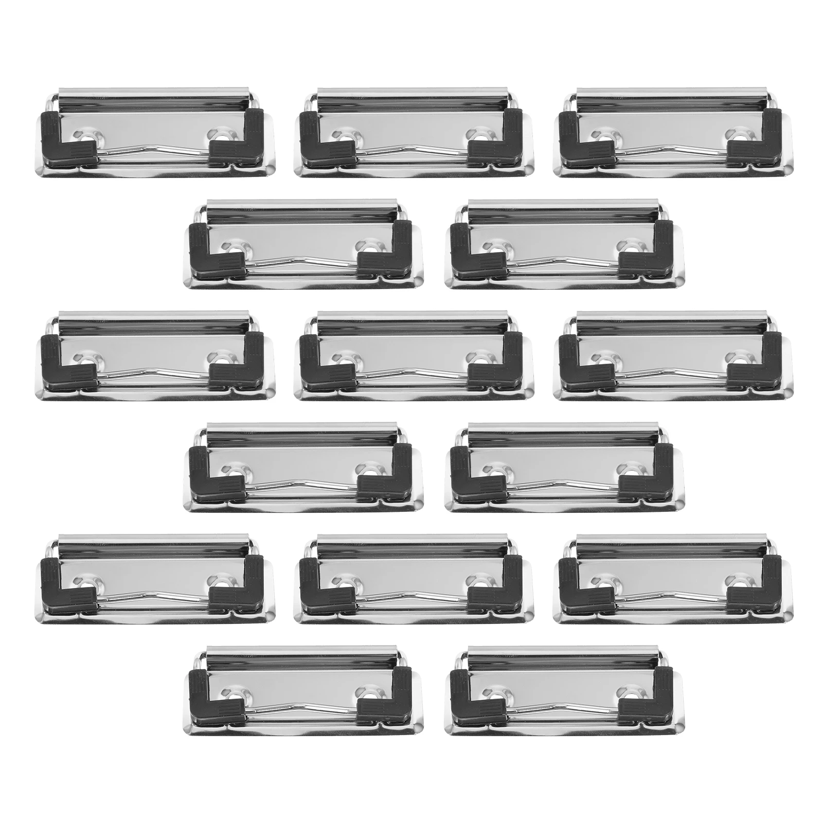 

15 шт. металлические зажимы для буфера обмена низкопрофильные планшеты стандартного размера для офиса, класса, школы, работы, художественный дисплей, зажим для твердой доски