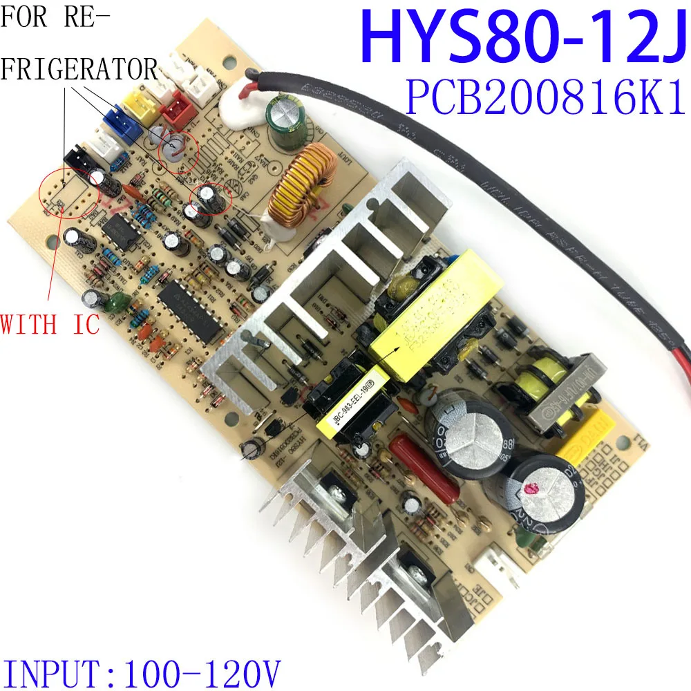 HYS80-12J 110V/220V Red Wine Cabinet Power Board Main Board Power Supply Refrigerator Accessories PCB200816K1