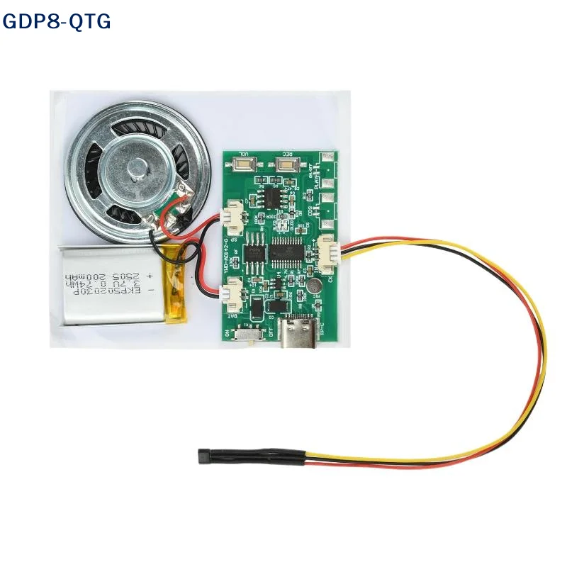 

Модуль записи голоса и музыки USB 8М для открыток, игрушек, DIY проектов (1 шт.)