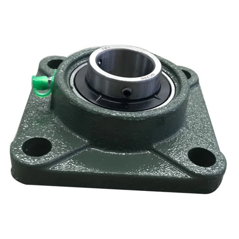 2PCS UCF205-16 Bearing Seat Square Flange Mounting Bearing Solid Cast Iron Pillow Block Mounting Bearing