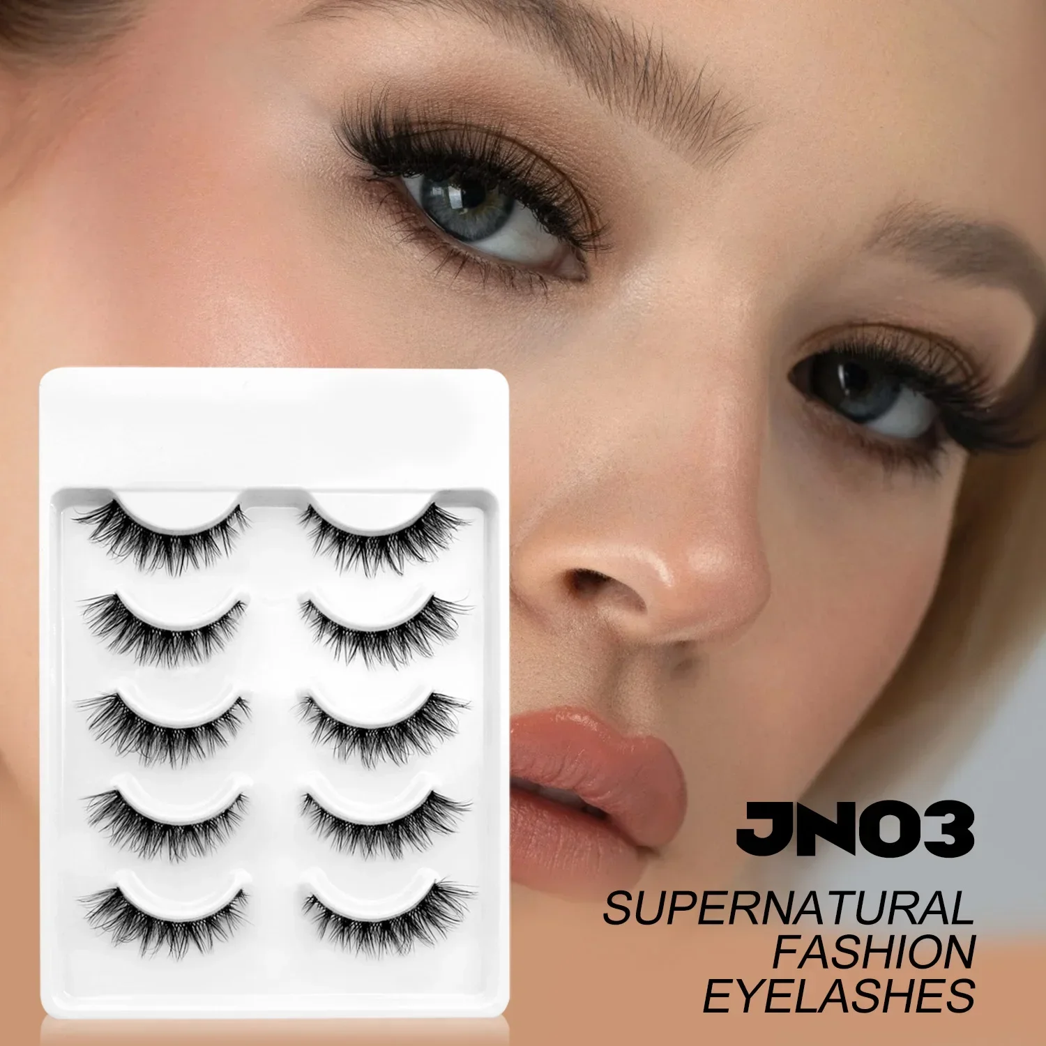 Olho de gato cílios macios naturais falso vison cílios falsos olhar natural fino alado final olho alongado maquiagem