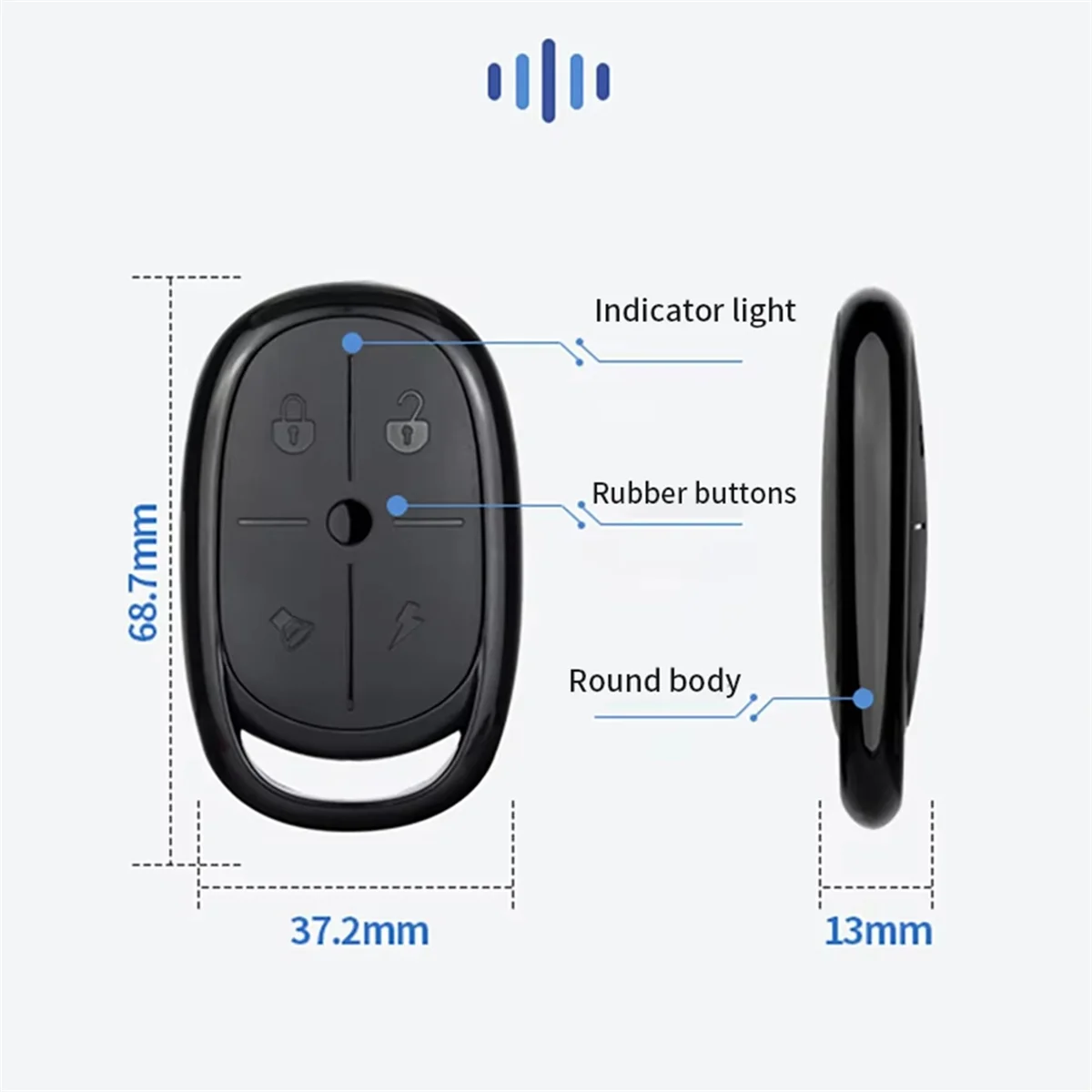 QA88X Wireless Copy Remote Controller 433mhz Universal Remote Control Duplicator Clone Cloning Code for Garage Door Gate 5PCS