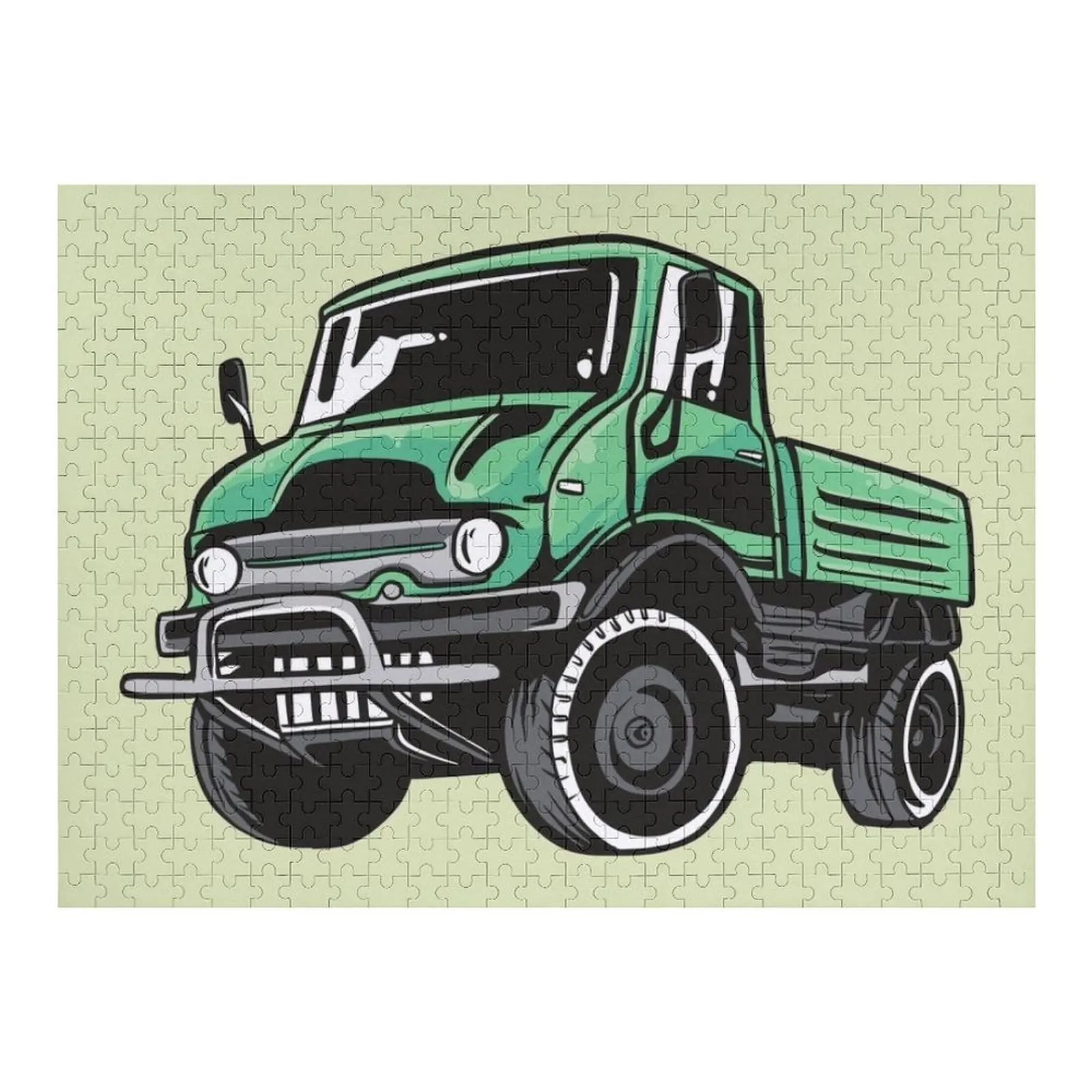 

ЗЕЛЕНЫЙ УНИМОГ Пазл Аниме Деревянное Имя Персонализированный Пазл на заказ