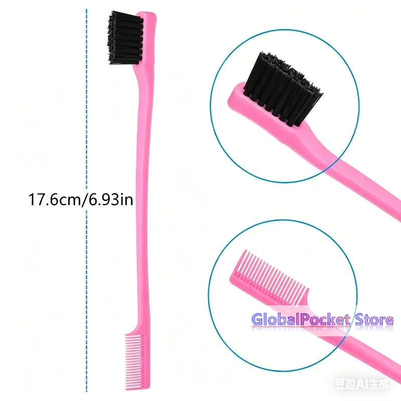 [TG823]10PCS Double Sided Hair Edge Control Brushes Multifunctional For Smooth Styling Eyebrow And Hair Care Tools
