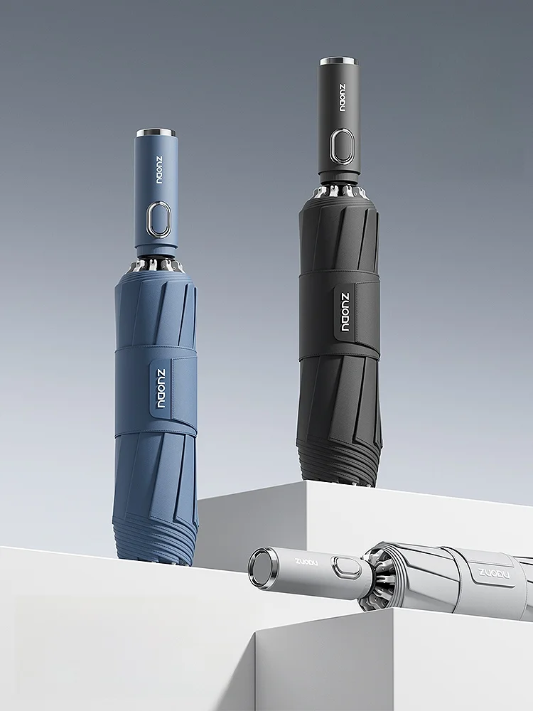 

Автоматический зонт Zhidu: утолщенный, мужской, для сильного дождя, ветрозащитный, класса люкс, складной, компактный, для путешествий, с одной кнопкой