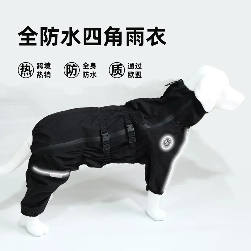 Imperméable pour animaux de compagnie tous types de chiens, Satsuma Alaska, imperméable à quatre pattes imperméable à capuche pour chien, manteau de frappe imperméable