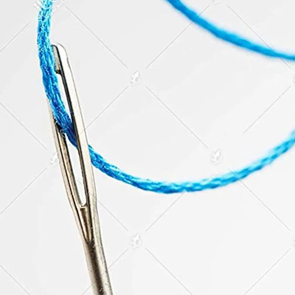 25 قطعة إبر خياطة العين الكبيرة إبر الخياطة اليدوية الجلود إبرة الصلب غزل الحياكة الإبر مجموعة أدوات الخياطة #5