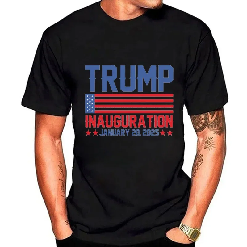 Trump Inauguration Day 2025 47th President American Flag T-Shirt, Trump 2025 Inauguration, Souvenirs,Maga Republican Gift,Unisex