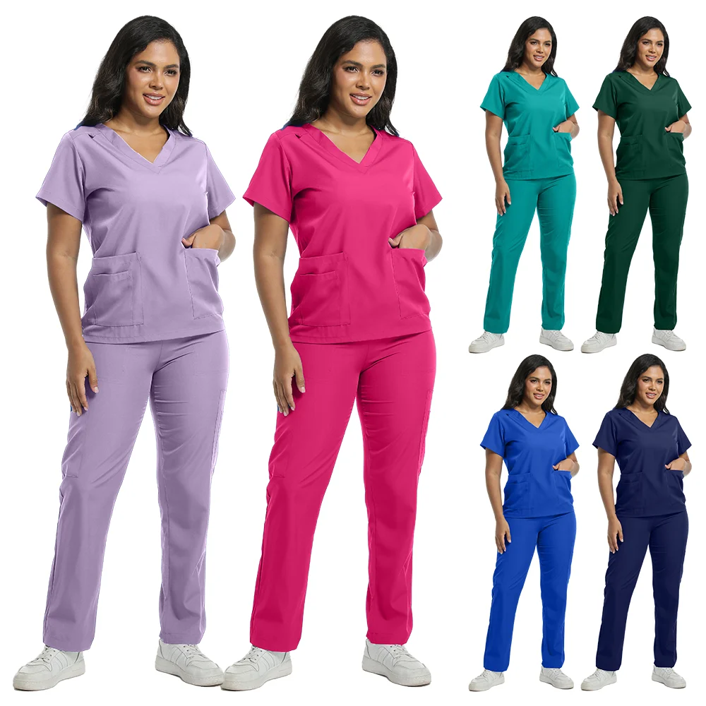 

Wholesale Price Medical Suit for Women Surgical Gown Lab Coat with Pockets Dental Scrub Veterinary Uniform Soft Nursing Articles