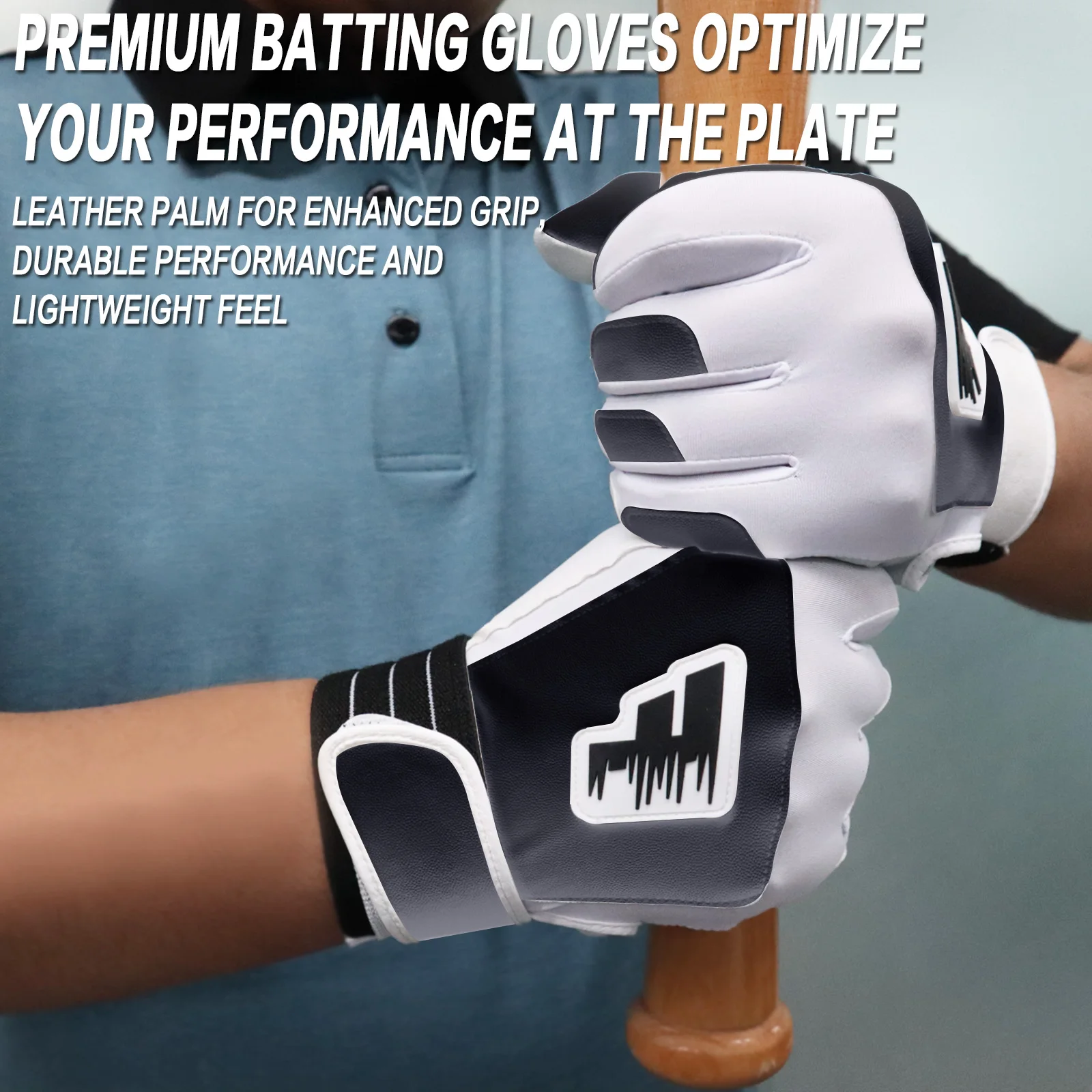 Baseball Softball Batting Gloves Adult Youth Cabretta Leather Pair Mens Kids Batting Glove Pro Grip Sports Gloves Drop Shipping