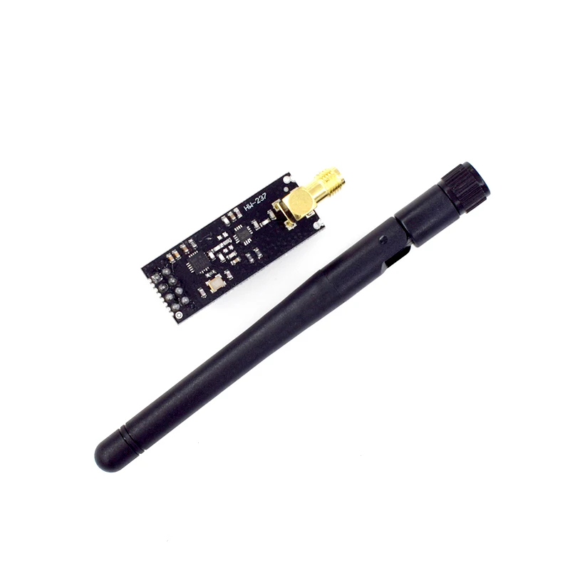 NRF24L01+PA+LNA Wireless Transceiver RF Transceiver Module 2.4G 1100m with Antenna and NRF24L01+ Breakout Adapter with 3.3V