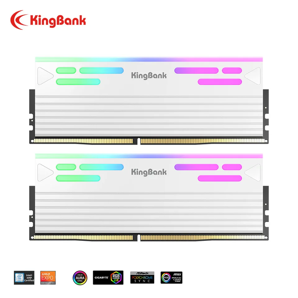 KingBank DDR5 6000MHz 24GB RGB RAM Kit CL28