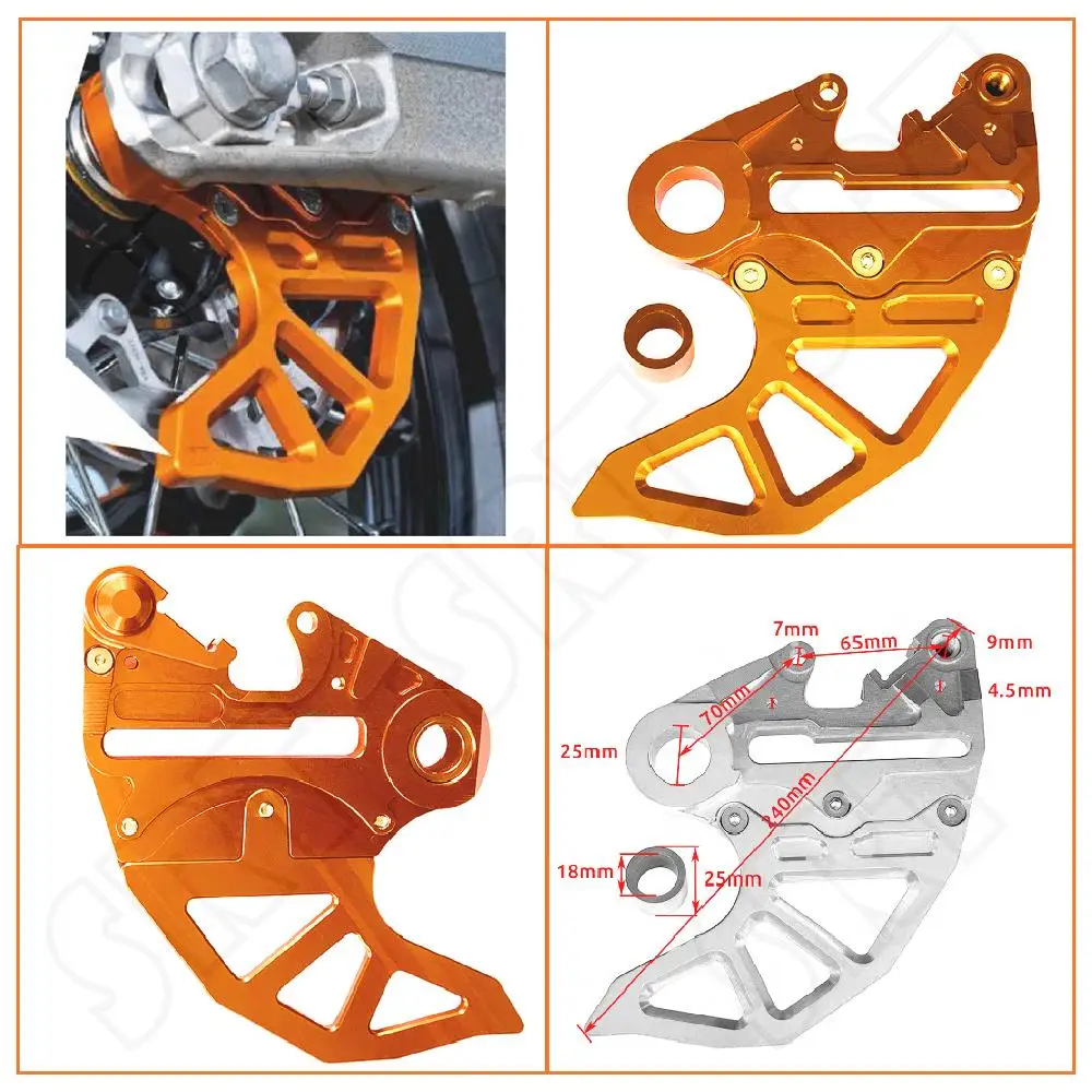 Fits for KTM SX XC SXF XCF 250 300 350 450 125 150 2013-2022 Motorcycle Accessories 25MM Dirt Bike Rear Axle Brake Disc Guard