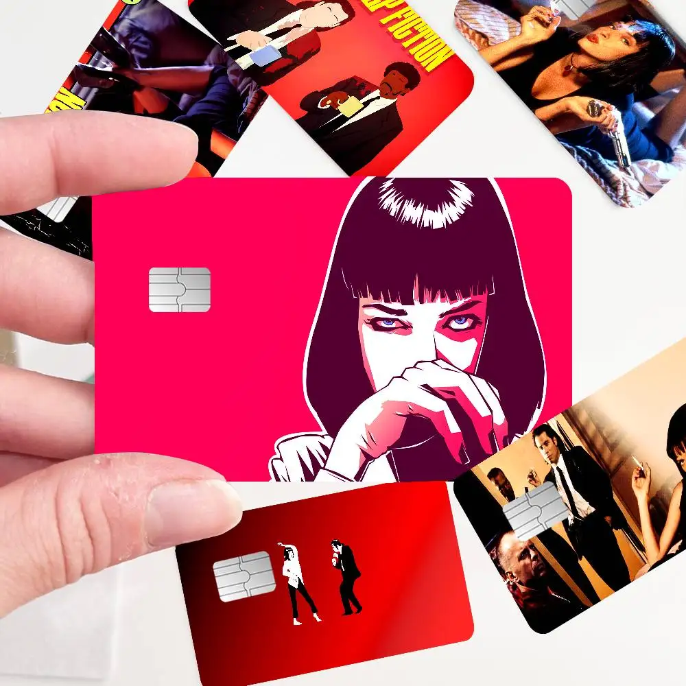 Pulp Fiction Classic Movie 100% Hot Sale Amine Credit Debit Bank Card Bus Card Film Skin Sticker