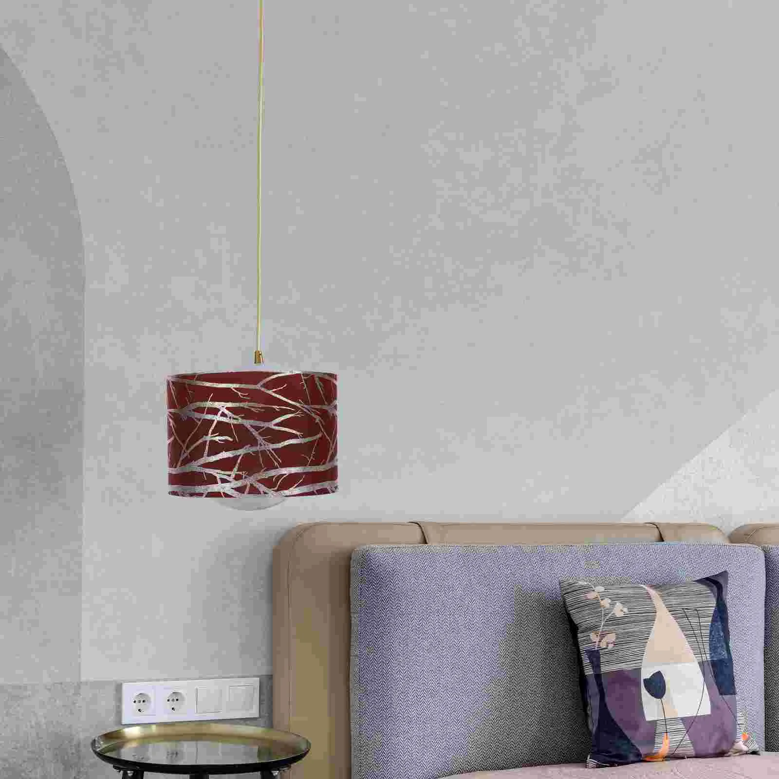 

Light Accessories Lampshade for Wall Retro Decor Small Ceiling Cloth Replacement Decoration Desk Linen Decorate Drum Shades