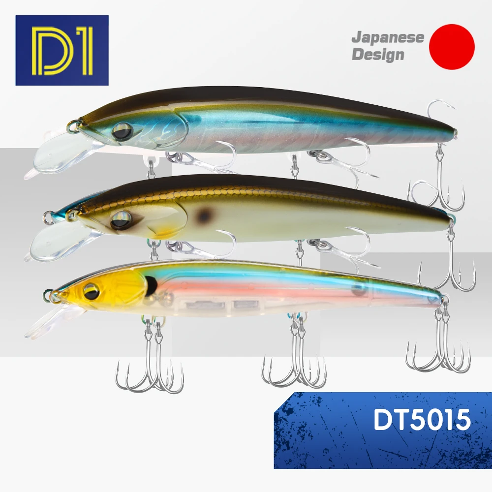 

D1 Minnow Fishing Lure Sinking Hard Artificial 3pcs 130mm/27g EJA Wobbler Depth 40-70cm Long Casting Jerkbait Stickbait Pesca