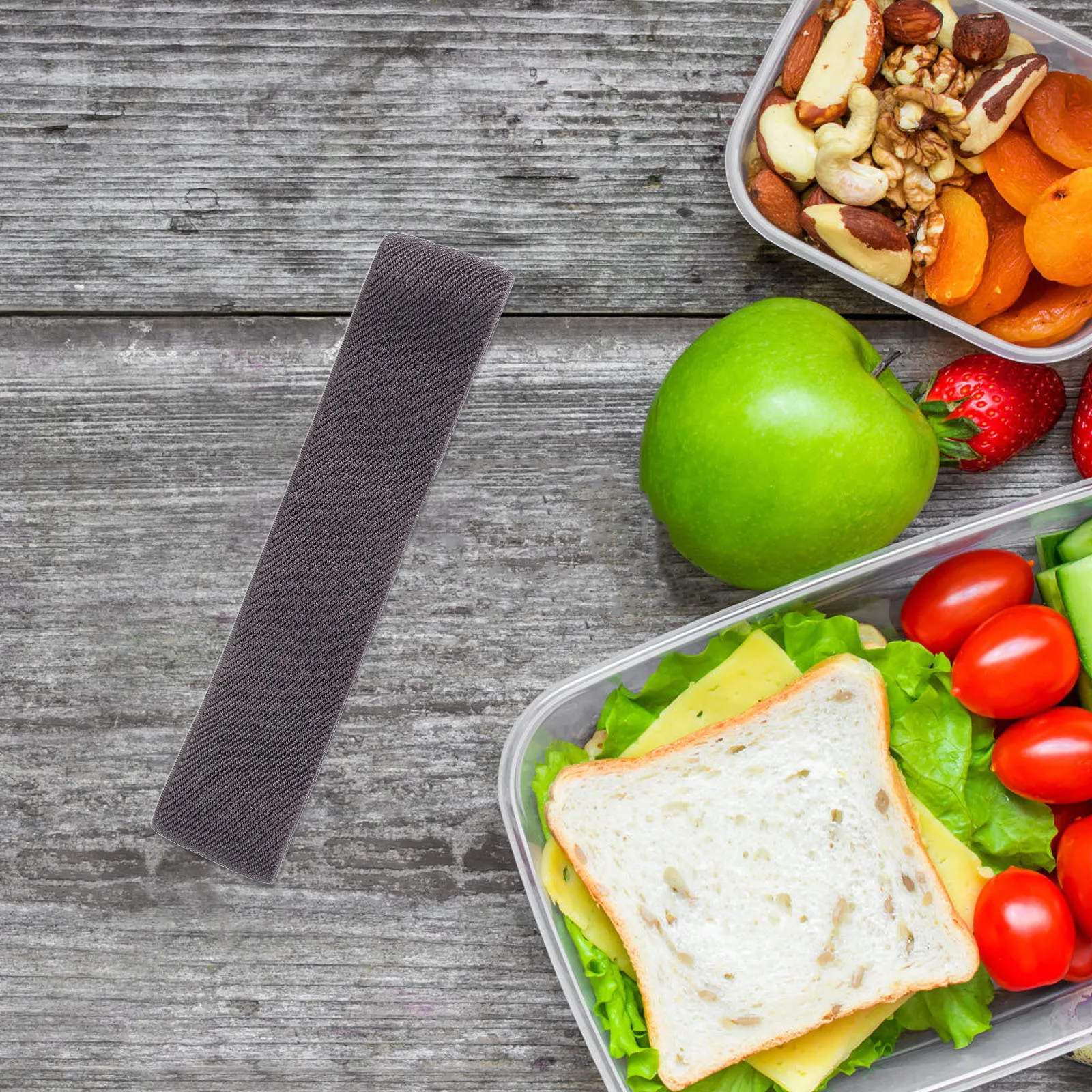 4Pcs Bento Box Elastic Bands Stretchable Lunch Box Straps School Work Picnic Camping Food Container Fixing Bands Replacement