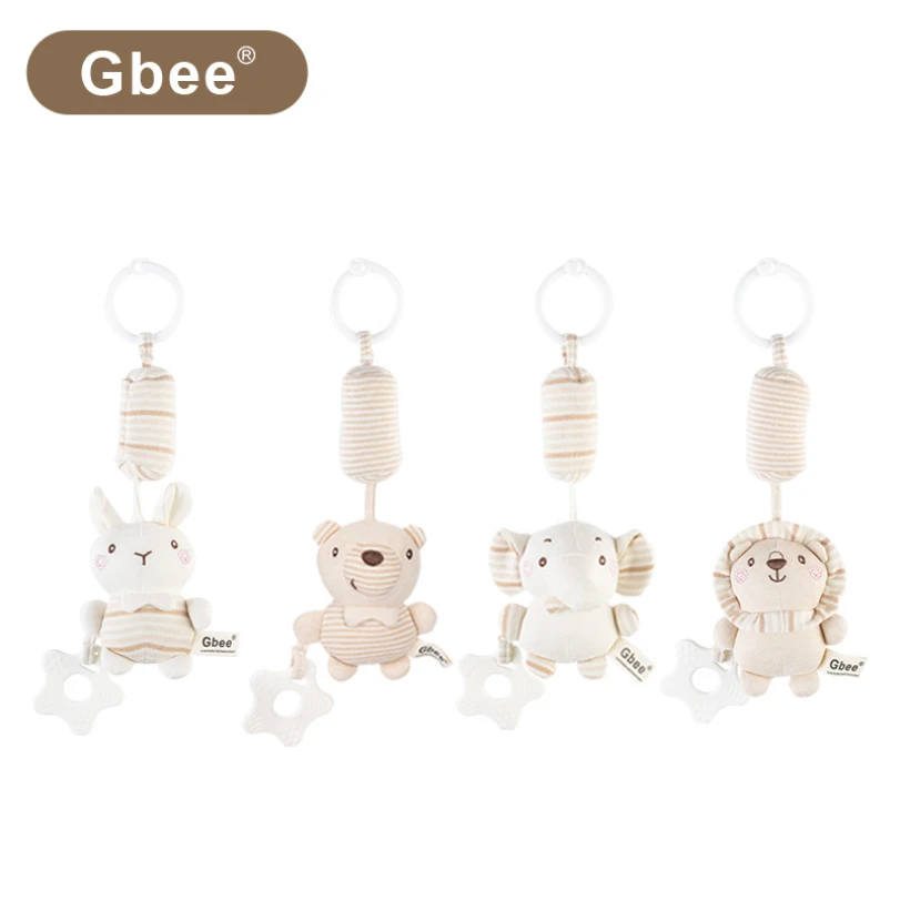 Gbee algodão orgânico vento carrilhão cor algodão torno pendurado brinquedo recém-nascido dentição sino bebê 0-1 ano de idade brinquedo calmante