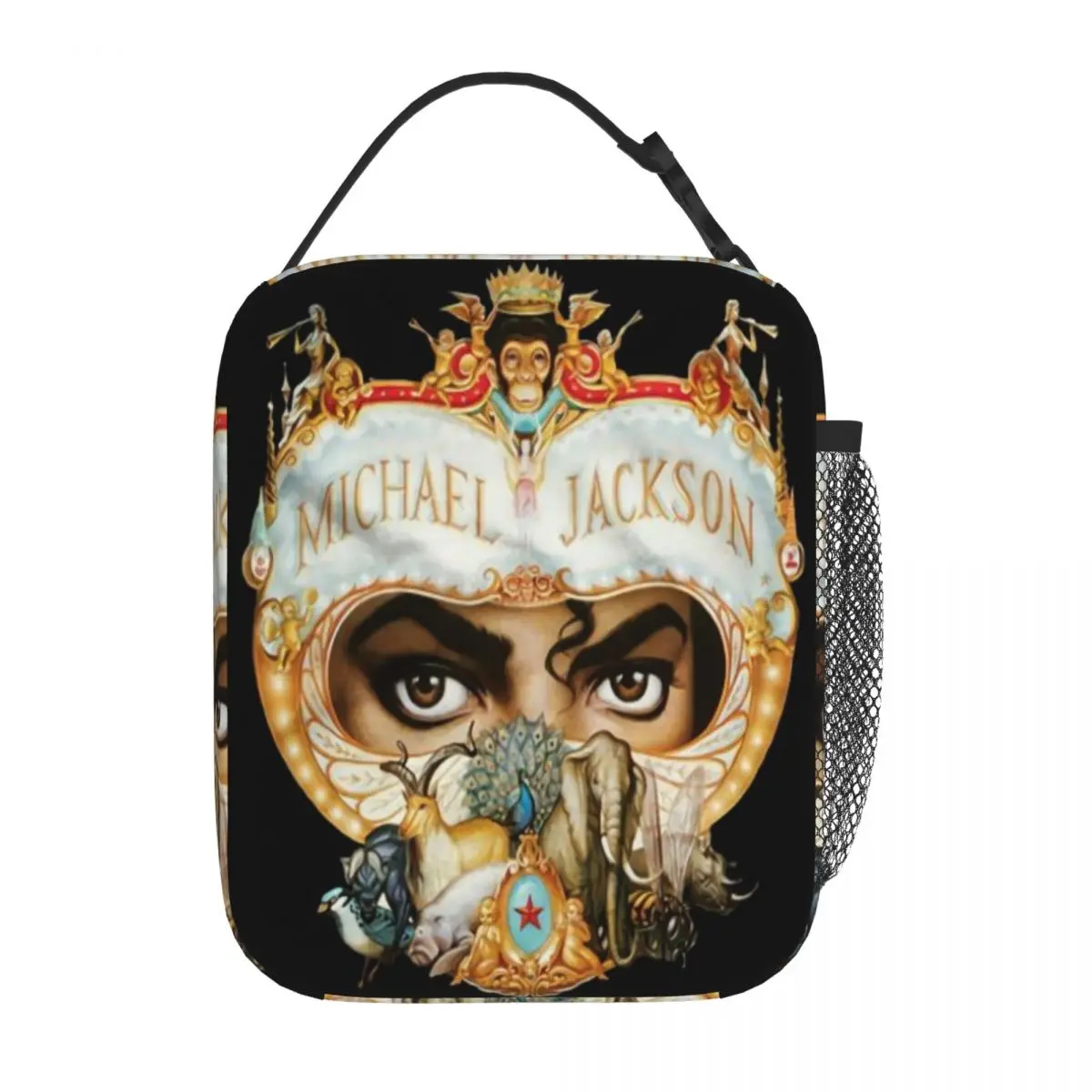 Michael Jackson Dangerous Black New Famous Lunch Tote Picnic Bag Lunch Bags Bags Insulated Lunch Bag