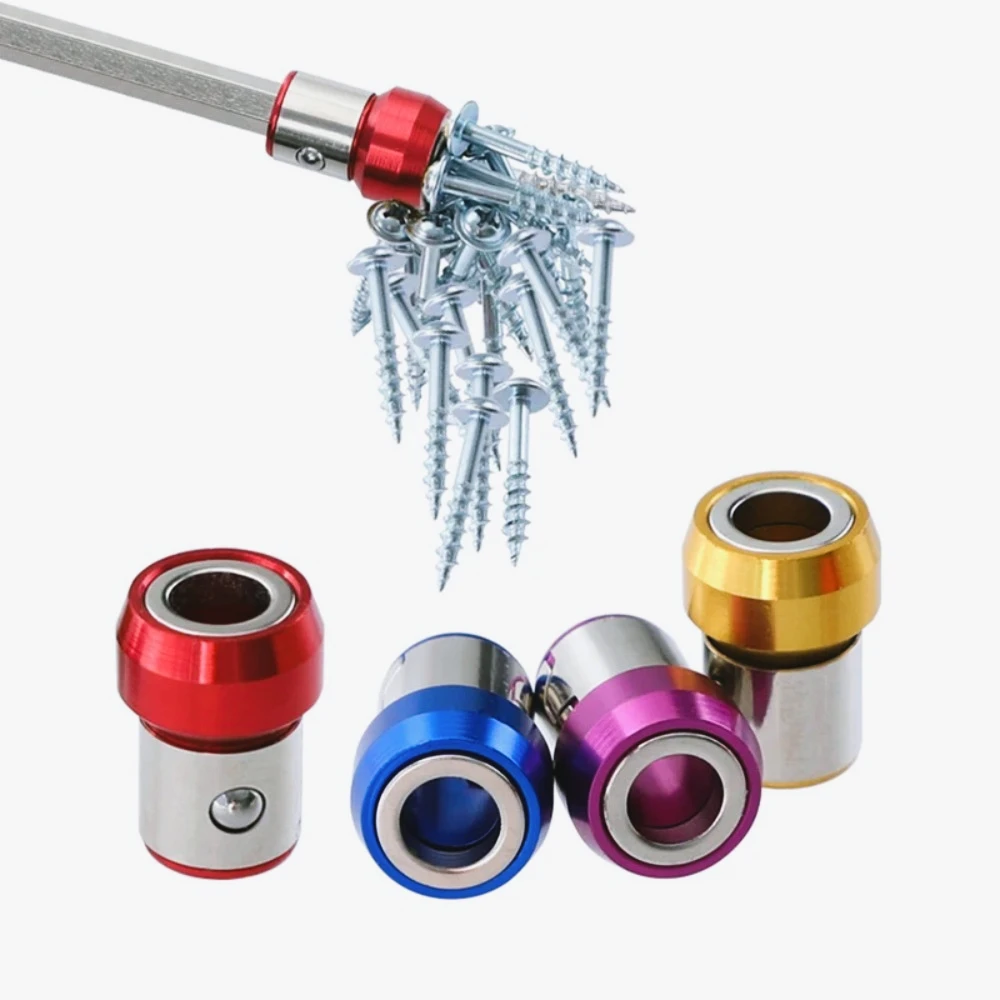 Anillo  magnetizador  Bits, stornillador, soporte Universal  21mm, anillo  magnetizador extraíble, acero magnético para puntas