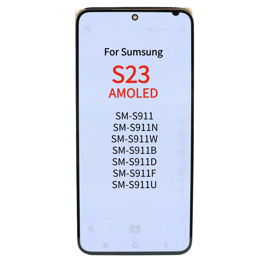 For Samsung Galaxy S23 S911 Screen Touch Screen Digitizer For Samsung S911B S911U 5G LCD Display Assembly Replacement