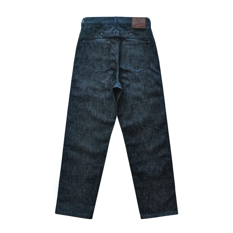 SAUCE ORIGIN 917 Men Jeans Sanforized Selvedge Raw Denim Denim Jeans for Men Linum Silver Button Cotton Wide Leg Loos Fit