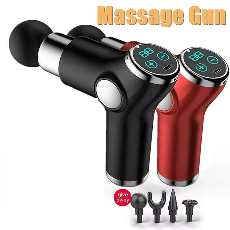 Mini Massage Gun Portable High Frequency Muscle Tissue Pain Relief Tension Exercise Body Back Massager Gun Fitness Equipment