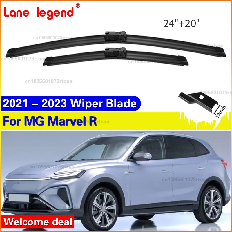 

2 шт. для MG Marvel R 2021-2023: передние щетки стеклоочистителя (24+20 дюймов), аксессуары для автомобиля