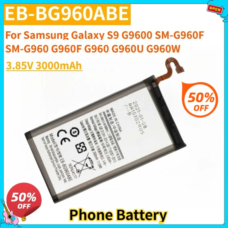 

Новый сменный аккумулятор для мобильного телефона 3,85 В 3000 мАч EB-BG960ABE для Samsung Galaxy S9 G9600 SM-G960F SM-G960 G960F G960 G960U