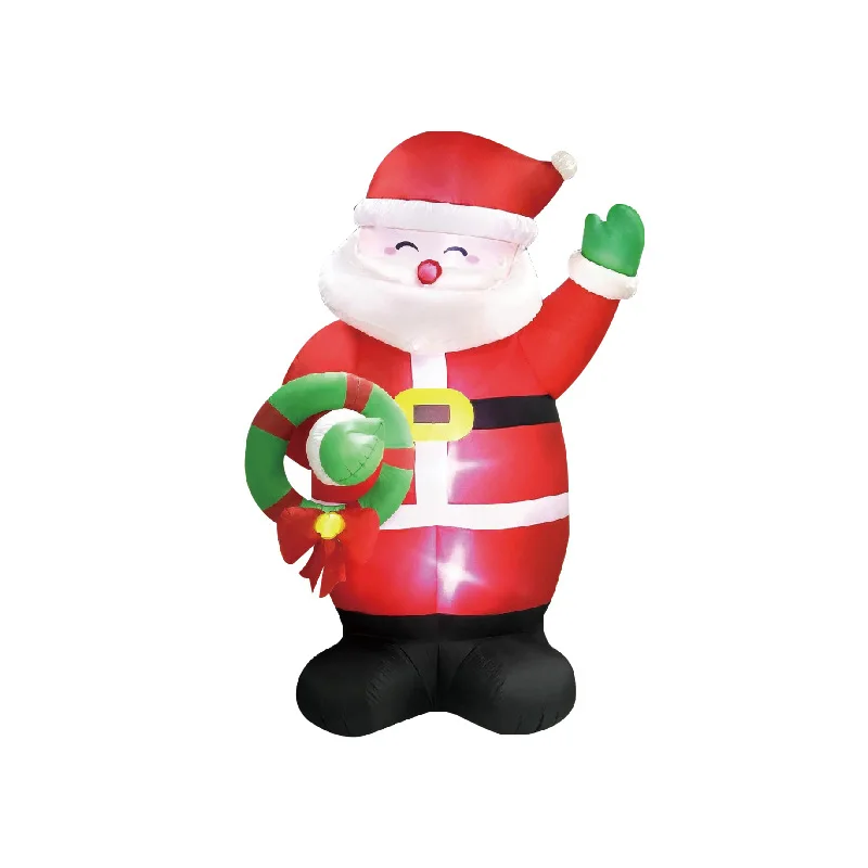 

Christmas luminous inflatable Santa with garland