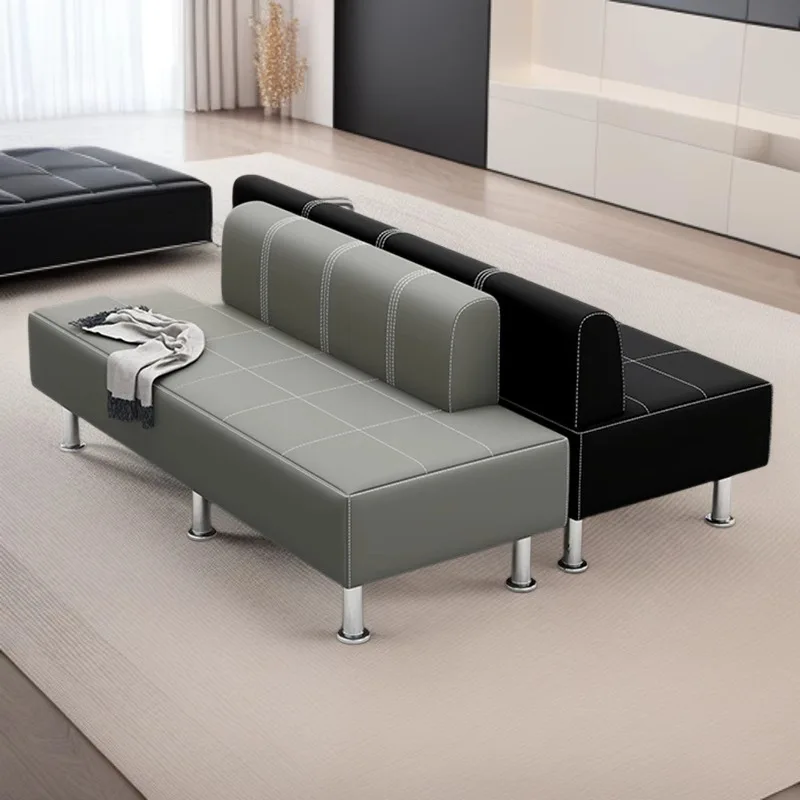

Hair salon lounge area sofa barber shop sofa waiting chair Internet celebrity hair salon guest strip special waiting chair