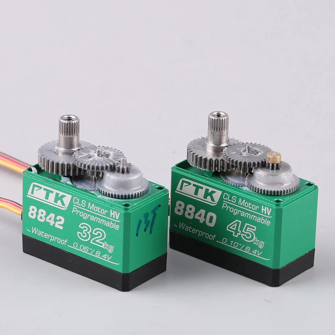 PTK 8840 8842 Hoog Koppel CNC Bewerking Servo Metalen Tanden 32 kg 45 kg voor Mold Vaste Vleugel Vliegtuigen servomotor