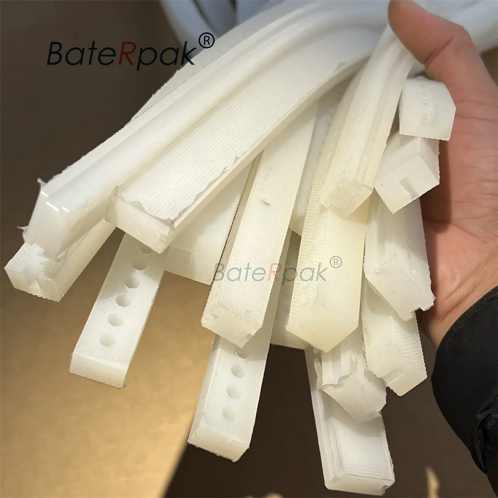 BateRpak Vacuum Sealer Silica Gel Press Bar, Bagian Mesin Penyegel Vakum, 16x16/11mm, Panjang 400/500/600mm, harga 1 pcs