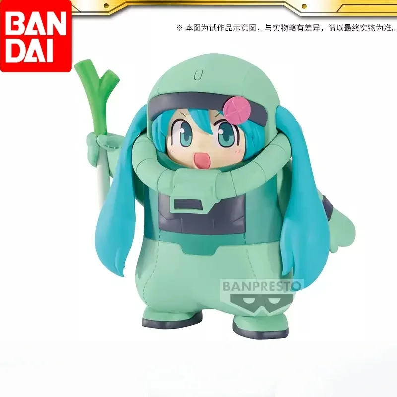 

New Genuine BANDAI Hatsune Miku Ms-05 Up To 45th Anniversary X Hatsune Miku Zaku Costume Anime Figure Collection Decor Toy Gifts