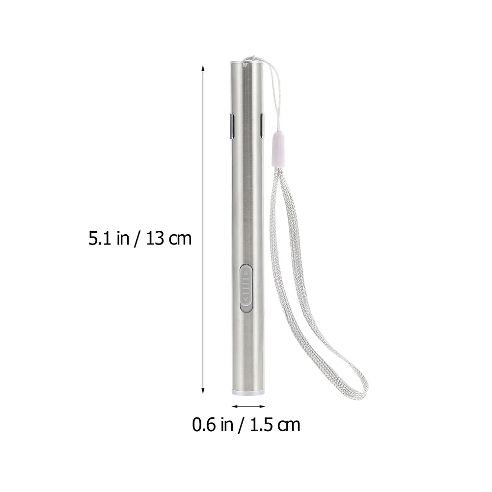 2Sets Pen Light LED Rechargeable Pocket Flashlight Pupil Lamp Oral Examination Tool for Nurses Doctors