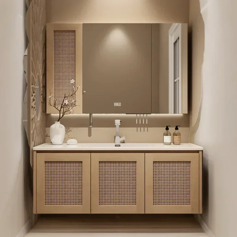 Mueble de Almacenamiento Multiusos con Doble Lavabo, Lavabos de Baño de Lujo, Base de Lavabo, Mueble de Pared para Farmacia, Armario Cerrado para Inodoro, Estantería para Archivos