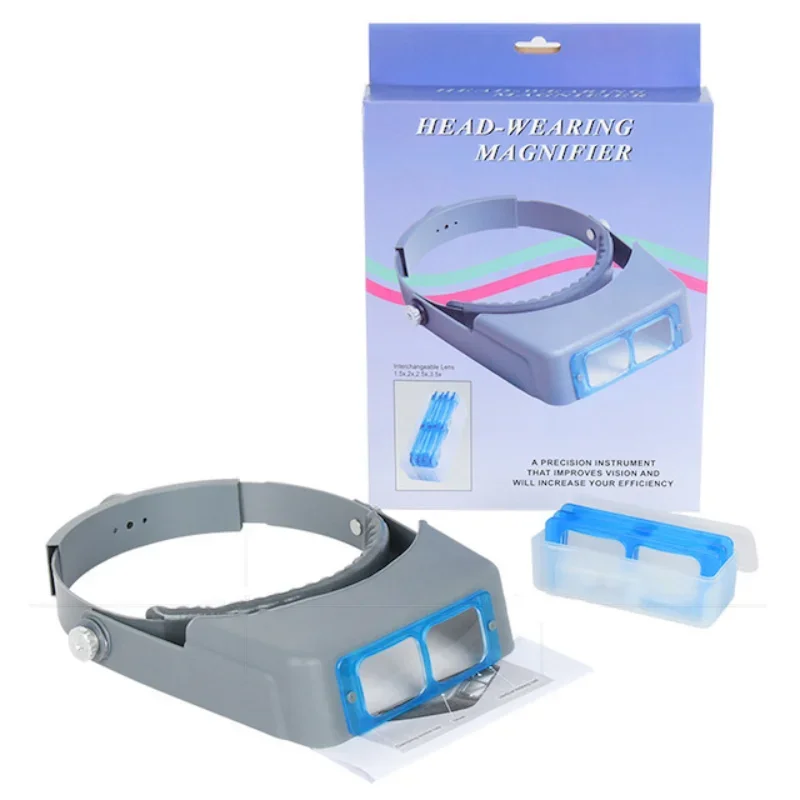 Imagem -05 - Tungfull-headband Magnifier Óculos de Ampliação Mãos Livres Viseira de Lupa para Eletrônicos Reparo do Relógio Jóias