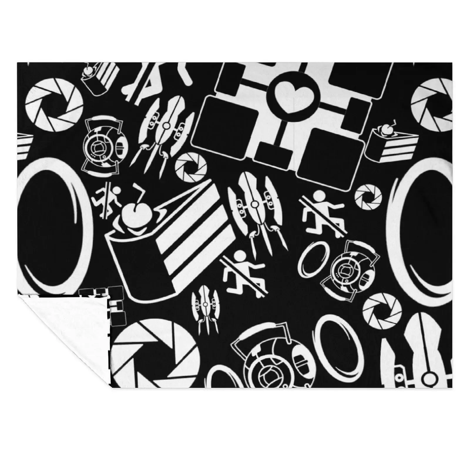

Portal Pattern Throw Blanket manga Decorative Sofa Luxury Brand Sofas Blankets