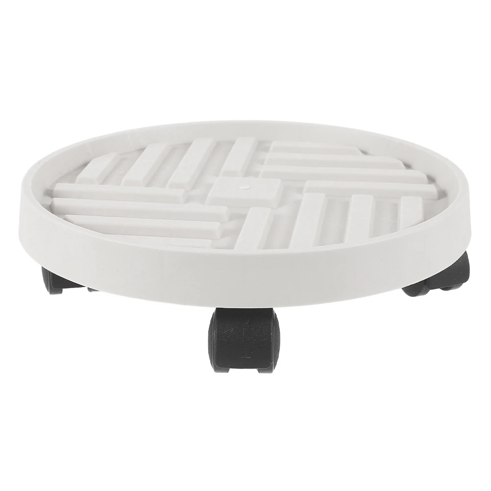 

Plant Tray with Wheels Rolling Casters for Flowerpot Plastic Planter Holder Easy Rolling
