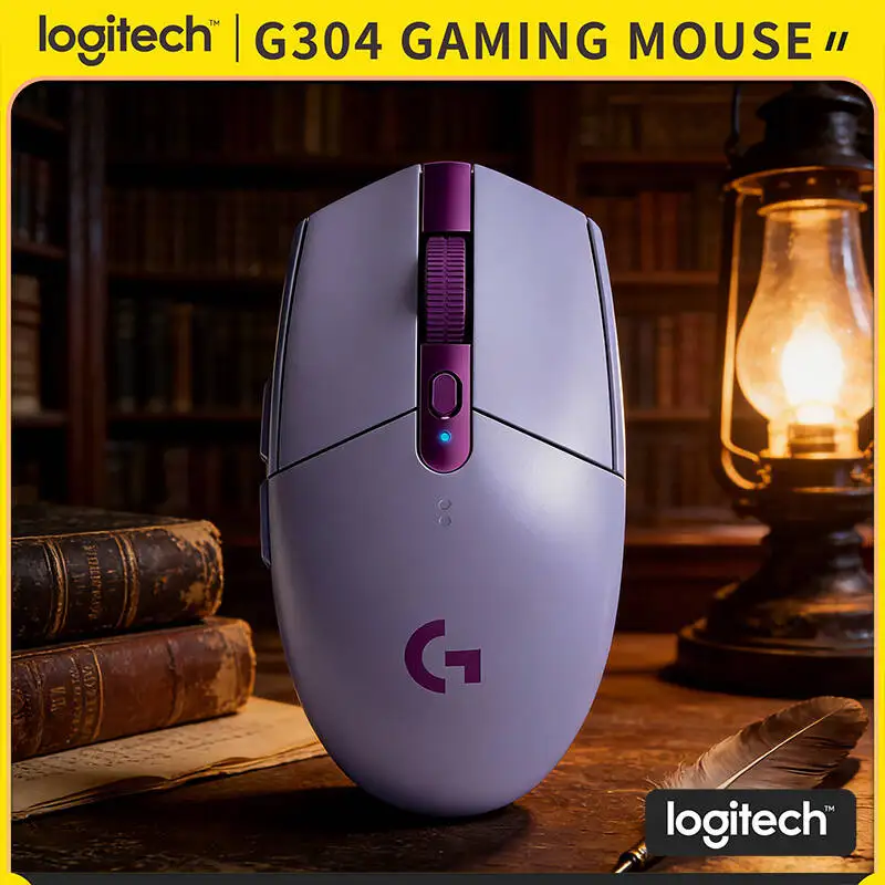 

Беспроводная игровая мышь Logitech G304 LIGHTSPEED, сенсор HERO 12000 DPI, задержка 1 мс, 250 часов автономной работы, мощный сигнал, для ПК-геймеров