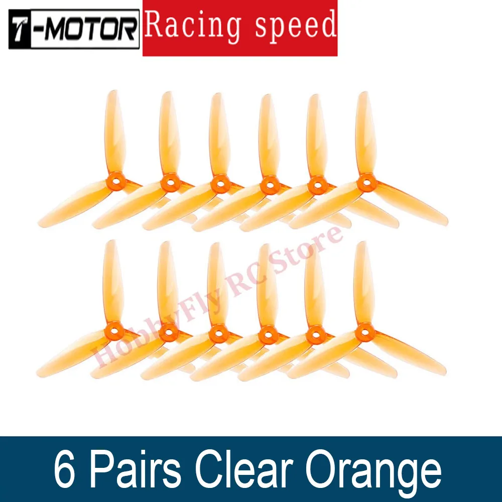 

6Pairs T-MOTOR F5146 3 Blades 5inch Propeller F series Racing Prop For F40PROV/F60PROV/PACER V3/VELOX V3 KV1950