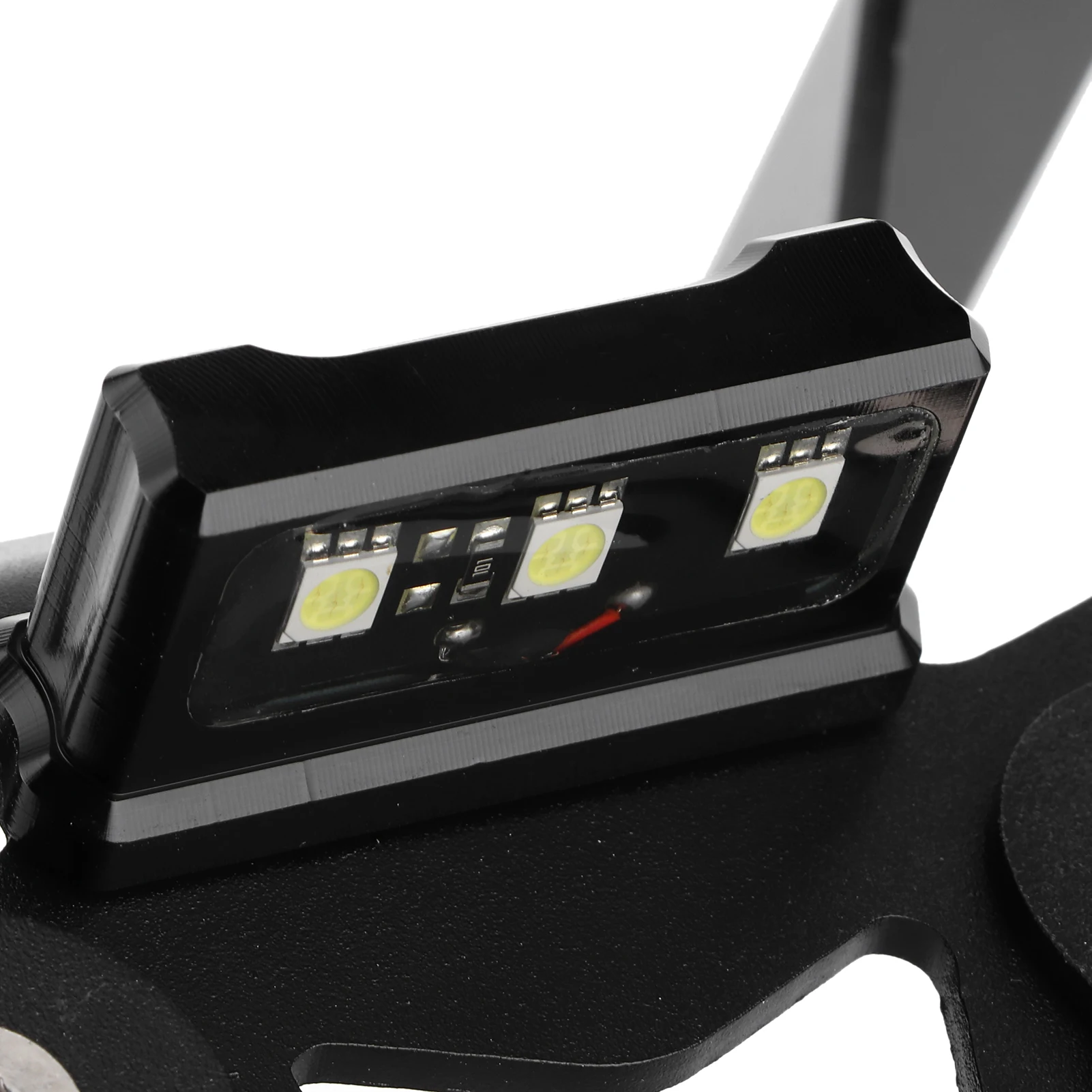 دعامة لوحة الترخيص باللون الأسود، تركيب بسيط، ذيل دراجة نارية قوي مقاوم للصدأ، مرتب من الألومنيوم باستخدام الحاسب الآلي لملحقات الدراجات النارية #4