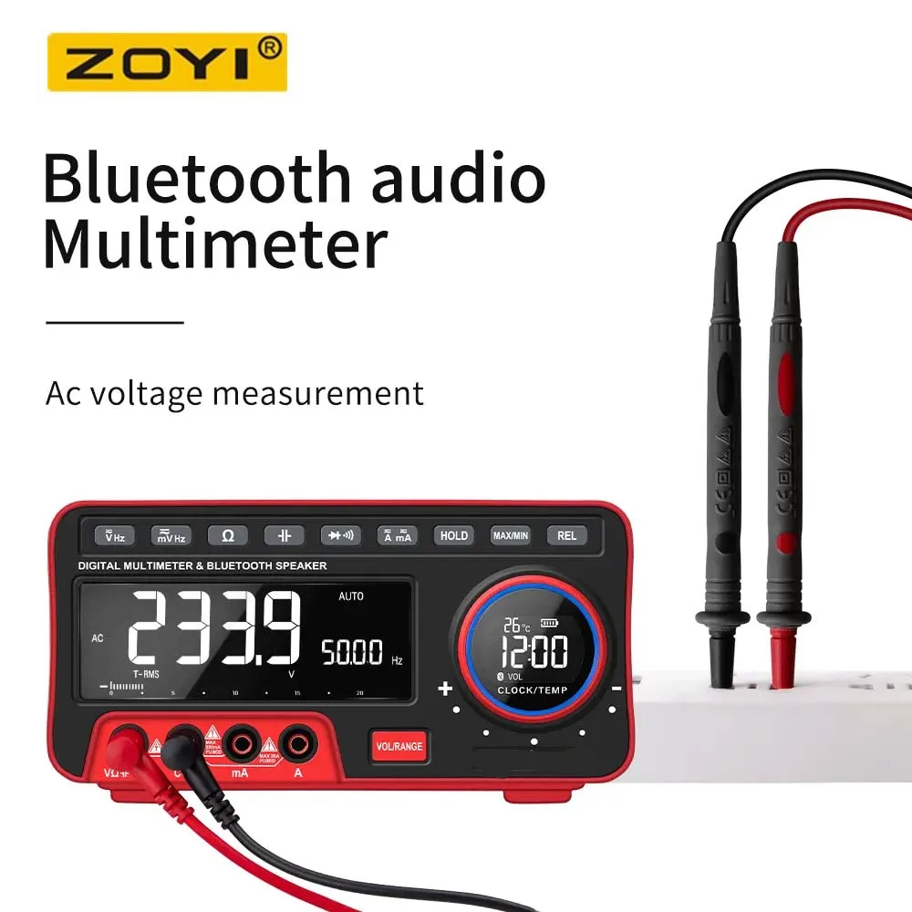 ZOYI ZT-5566 Profesional Digital Bench Multimeter 19999 Counts Transistor Tester Auto Range Voltmeter Multifunction Calibrator