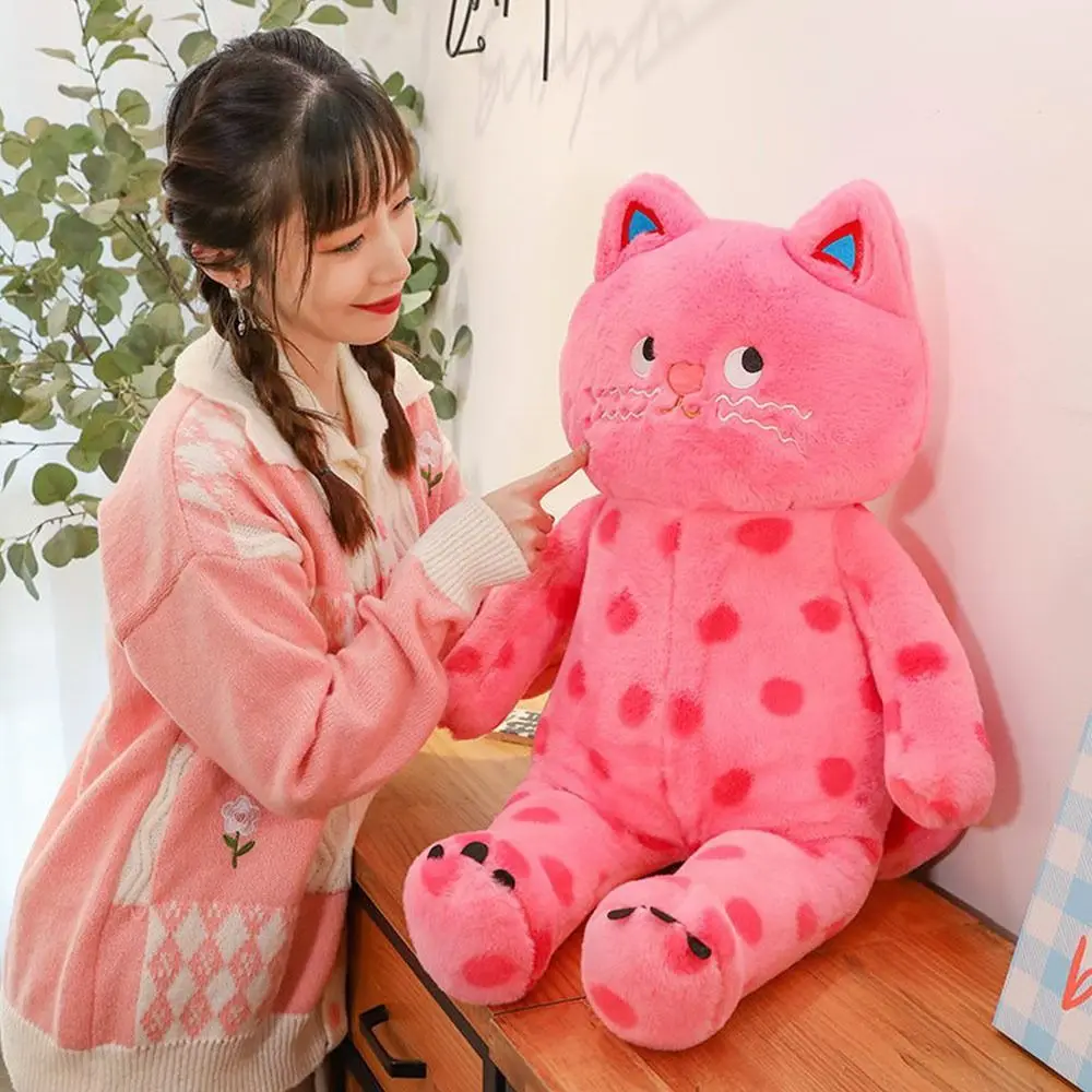 Creatief 40 cm kat superzacht dierenkussen schattig stip kat dier speelgoed slaapcadeau