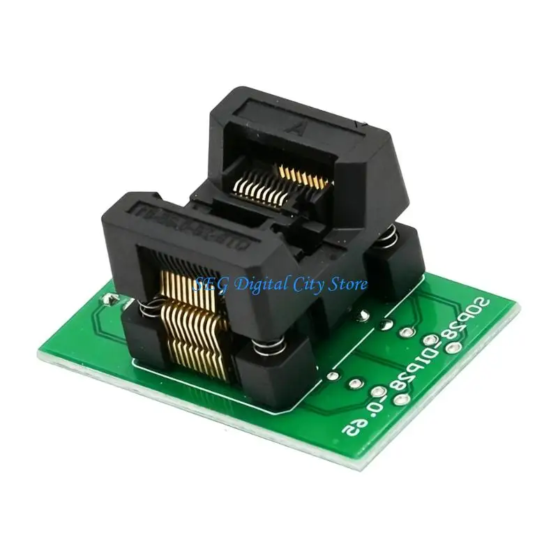 U75B High Precise SSOP8 SSOP10 SSOP20 Chip Burners Socket Adapter 0.65Mm Pin Pitches For Reliable Programming for Electronics