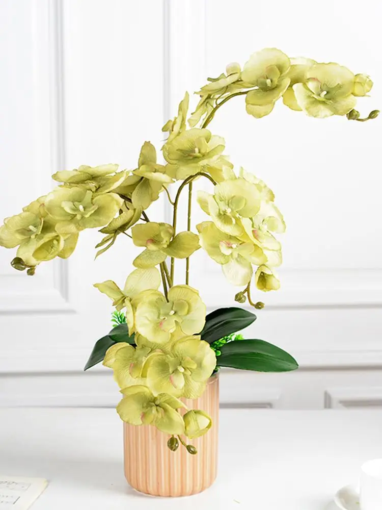 1/3pcKünstliche Blumen Seide Schmetterling Orchidee Hause Zimmer Tisch Dekor Hochzeit Outdoor Hof Garten Brautstrauß DIY Girlande geschenke – Detail 2