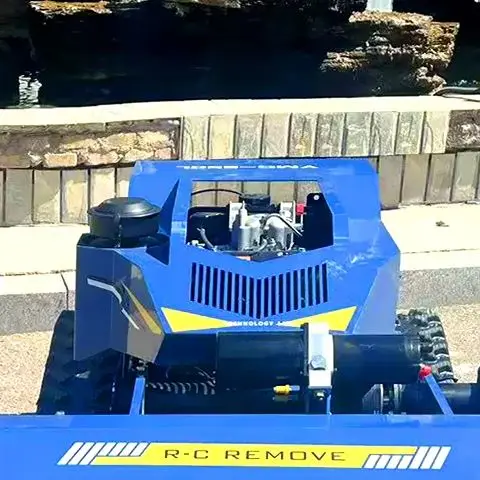 맞춤형 크롤러 로봇 잔디 깎는 기계, 자주식 무선 4행정 트랙터 제초기, 효율적인 잔디 관리를 위한 24V 전압